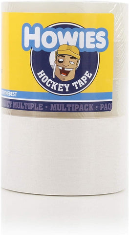 Howies Hockey Tape 5 Roll Pack - 3 Rolls of Clear Shin Pad Tape & 2 Rolls of Hockey Stick Tape