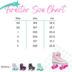 Roller Skate Firestar  Youth White/Pink
