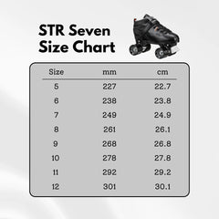 Roller Skate  STR Sevens Adult Black