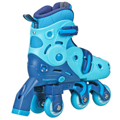 Roller Derby Switch Combo Adjustable Skates (4 sizes in one skate) Blue Stripes