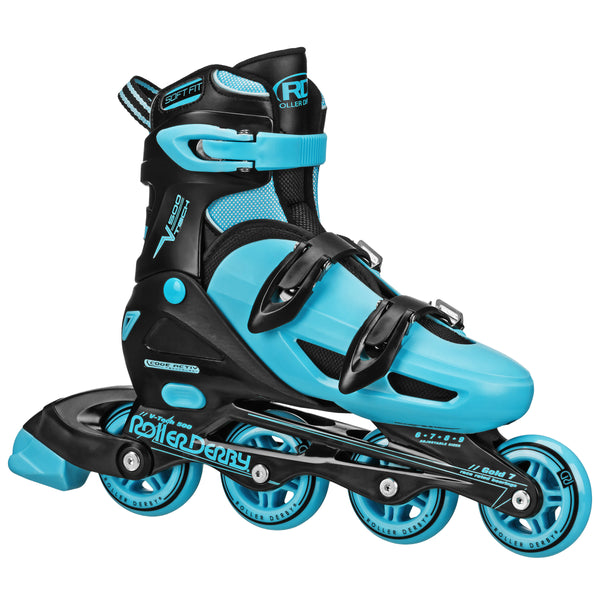 Roller Derby V-Tech 500 Inline Skates Adjustable Sizes US 6-9 (4 sizes in one skate)