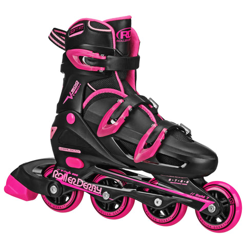 Roller Derby V-Tech 500 Inline Skates Adjustable Sizes US 6-9 (4 sizes in one skate)