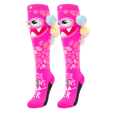 Socks - Crazy Little Monster Pink