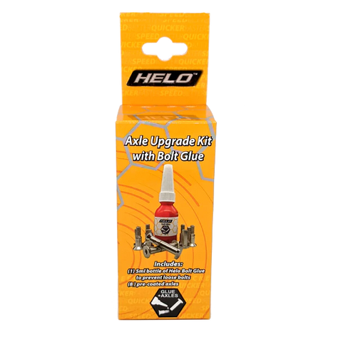 Axle Upgrade Kit with Bolt Glue - 6mm Square Head - HELO