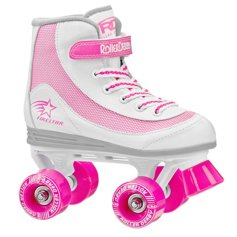 Roller Skate Firestar  Youth White/Pink