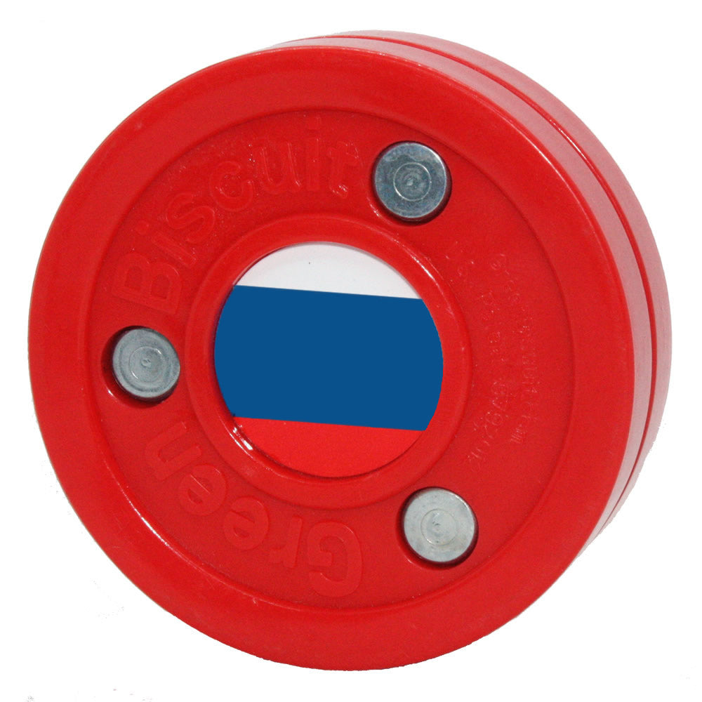 Green Biscuit Switzerland Flag Puck - Palet D'Entraînement Hockey Rue Et Roller