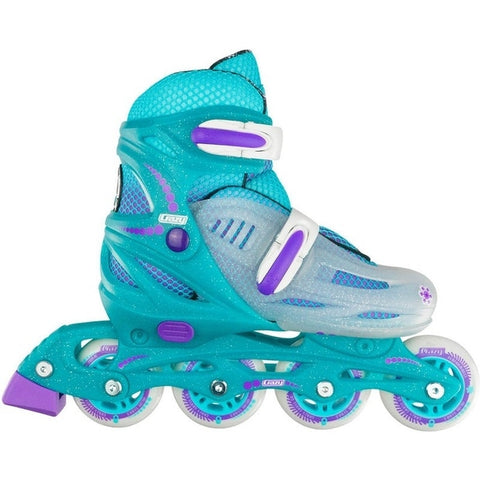 Inline Skates - 148 Glitter Adjustable - Teal
